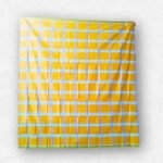 Mustard Yellow with Green Border Check Design, Eco 100% Color Lock Cotton Lungi