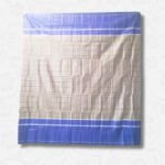 Sirajgonj Handloom Lungi – Brown with Blue Border, Eco Color Lock Cotton