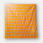 Orange Check Design, Eco 100% Color Lock Cotton Lungi